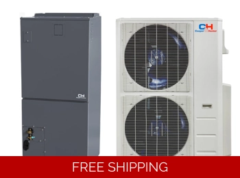 C&H 48K-Btu 17.7 SEER2 Central Mini Split Heat Pump (-13°F) 10 EER/10 HSPF (R454B)